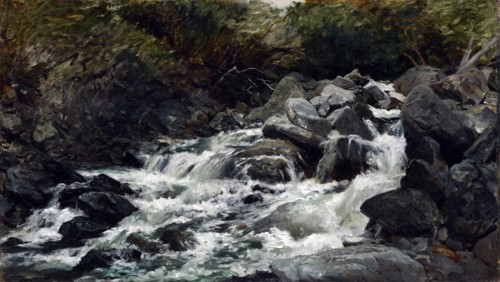 Mountain stream, Otira Gorge,  c1893. Creator: Petrus van der Velden.
