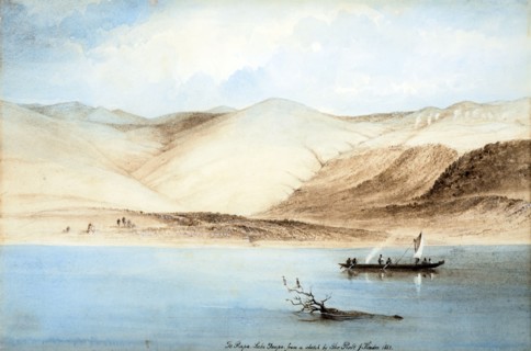 Te Rapa, Lake Taupo, 1862. Creator: John Kinder.