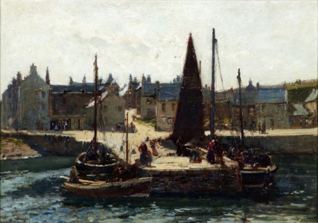 Portsoy, Scotland, (c1900s). Creator: Robert Weir Allan.