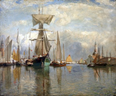 Shipping, Venice, c1913. Creator: David Murray.