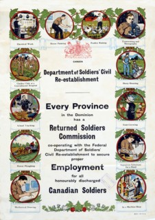 Poster, 'Department of Soldiers' Civil Re-establishment', 1918. Creator: Department of Soldiers Civil Re-establishment.