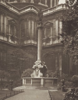 Paul's Cross. From the album: Photograph album - London, 1920s. Creator: Harry Moult.