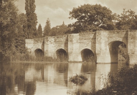 [Stone bridge]. From the album: Photograph album - England, 1920s. Creator: Harry Moult.