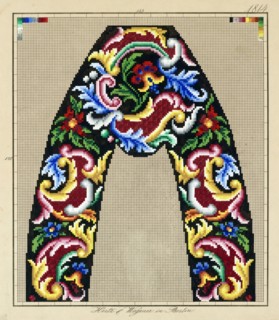 Needlework pattern,c1870-1900. Creator: Hertz & Wegener.