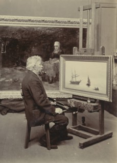 Petrus van der Velden in studio, Pitt Street, 1890s. Creator: Unknown.
