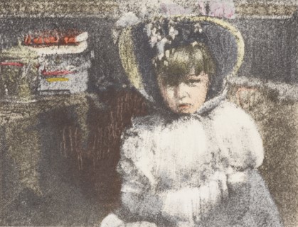 Portrait of a child. From the portfolio: Robert Demachy,c1890-1914. Creator: Robert Demachy.