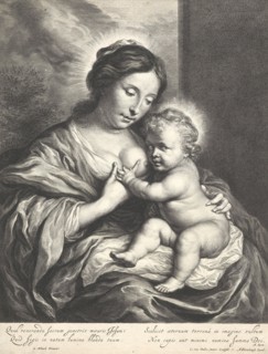 The Virgin with the Child,  1653-64. Creator: Cornelis van Dalen II.