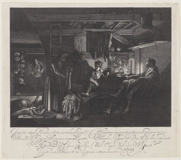 Jupiter and Mercury in the House of Philemon and Baucis, 1612. Creator: Hendrik Goudt.