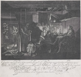 Jupiter and Mercury in the house of Philemon and Baucis, 1612. Creator: Hendrik Goudt.