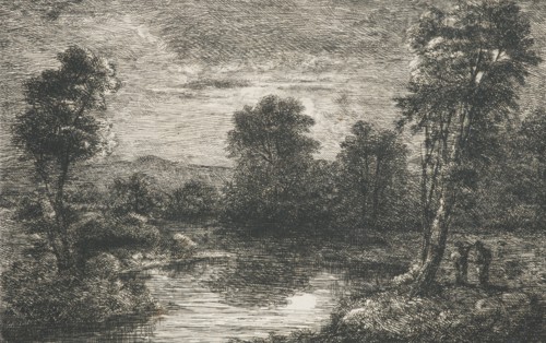 The Hon. Sidney Herbert's 'Moonlight', 1845. Creator: David Charles Read.