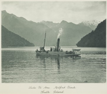 Lake Te Anau, Milford track, South Island. From the album: Record Pictures of New Zealand, 1920s. Creator: Harry Moult.