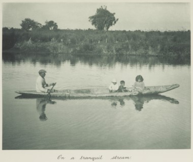 On a tranquil stream. From the album: Camera Pictures of New Zealand, 1920s. Creator: Harry Moult.