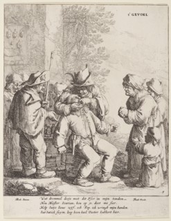 The five senses (touch),  1642-1650. Creator: Jan Dirksz Both.