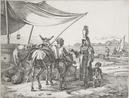 Fruttajuolo di Napoli (Fruit seller of Naples), 1822. Creator: Johann Adam Klein.