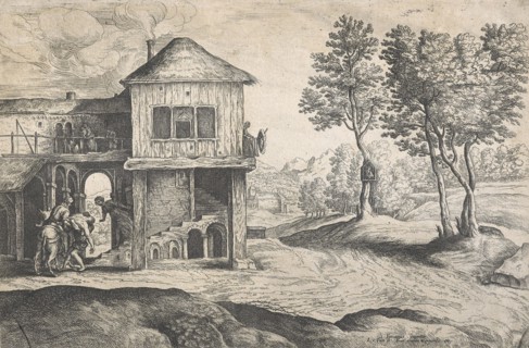 The good Samaritan,  Mid 17th century. Creator: Lucas van Uden.