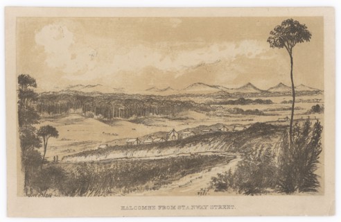 Halcombe from Stanway Street,  c.1878. Creator: Edith Stanway Halcombe.