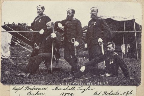 Group of Officers - Fortescue, Marshall, Taylor, Baker, Roberts, c.1900. Creator: William Francis Gordon.
