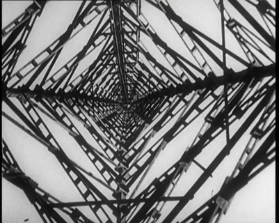 View up a Transmission Tower, 1922. Creator: British Pathe Ltd.