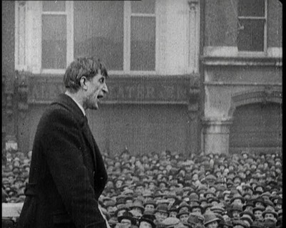 Eamon De Valera Giving an Impassioned Speech to Crowds in the Irish Free State, 1922. Creator: British Pathe Ltd.