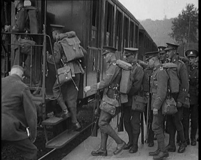 Allied Armies of Occupation Boarding the Train to Go Home, 1929. Creator: British Pathe Ltd.