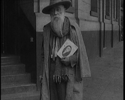 The Author Alfred Aloysius Horn Looking Rather Eccentric with a Long White Beard..., 1929. Creator: British Pathe Ltd.