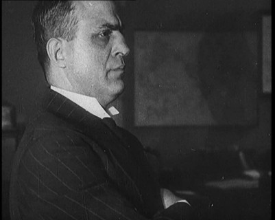 Frank Valentino Doing an Impression of Benito Mussolini (Il Duce), 1929. Creator: British Pathe Ltd.
