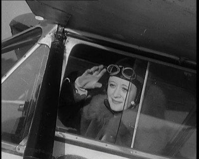 The Female Actor Ursula Jeans Climbing Into Her De Havilland Moth and Taking Off, 1929. Creator: British Pathe Ltd.