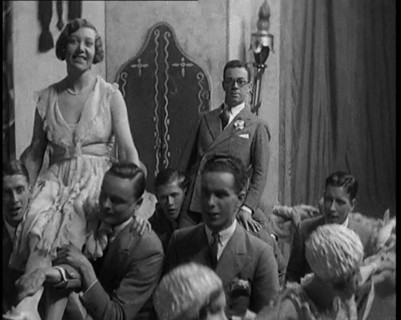 Scene from a Stage Show: Male and Female Civilians Dancing on a Stage in a Routine with..., 1929. Creator: British Pathe Ltd.