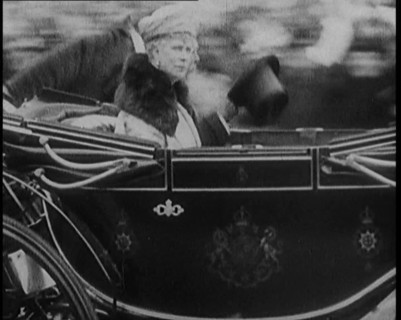 King George V and Queen Mary of Teck Returning to London in an Open Royal Coach, 1929. Creator: British Pathe Ltd.