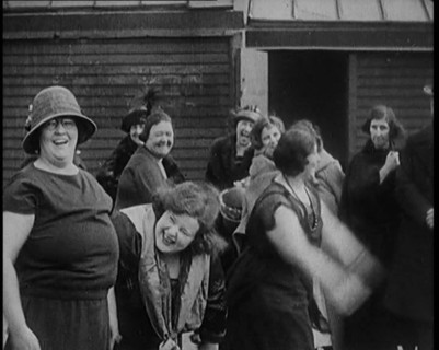 A Group of Plus Size Female Civilians Exercising on a Beach, 1920. Creator: British Pathe Ltd.