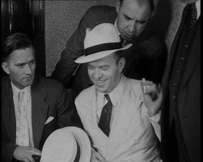 A Group of Male American Civilians Dressed in a Gangster Fashion, 1930. Creator: British Pathe Ltd.