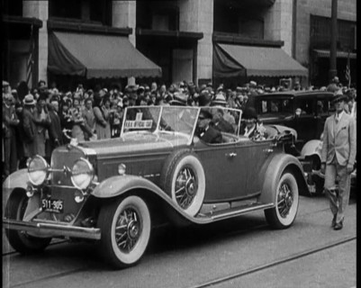 United States of America's President Herbert Clark Hoover and the First Lady Lou Henry Hoover...1930 Creator: British Pathe Ltd.