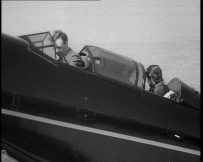 American Aviator Charles Augustus Lindbergh and His Wife Anne Morrow Lindbergh on Their Air..., 1930 Creator: British Pathe Ltd.