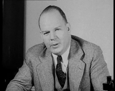 Male American Civilian Giving Expert Analysis in Court During the Lindbergh's Kidnapping Case...1930 Creator: British Pathe Ltd.