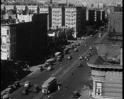 High Angle View of the Streets of New York City, 1930s. Creator: British Pathe Ltd.