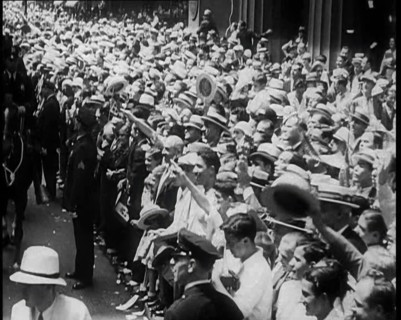 Crowd Watching a Procession, 1933. Creator: British Pathe Ltd.