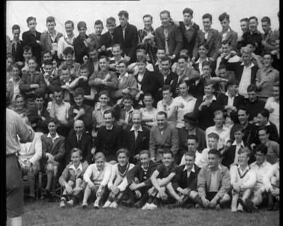 Group of People Singing, 1933. Creator: British Pathe Ltd.