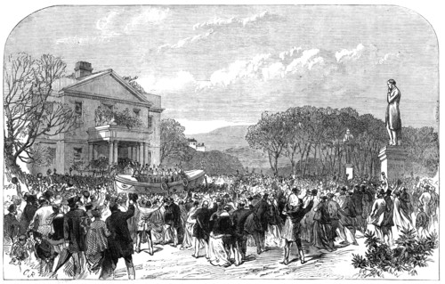 Christening of the Manchester and Salford Lifeboat in Peel Park, Salford, 1868.  Creator: C. R..
