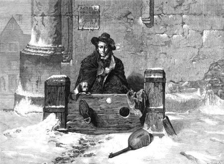 Left Out In The Cold, by J. Ritchie,...the Winter Exhibition at the French Gallery, Pall-Mall,1869 Creator: W Thomas.