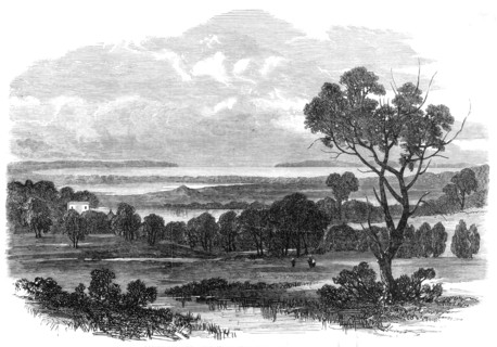 Botany Bay, New South Wales, with Botany Heads in the distance, 1865. Creator: Unknown.