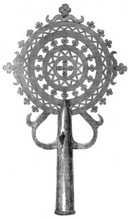 Cross used in processions, 1868. Creator: Unknown.