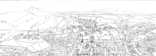Index plan of the general view of Edinburgh, 1868. Creator: Unknown.