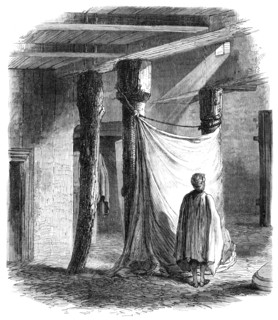 Interior of an Abyssinian church at Chaffa, near Senafe, 1868. Creator: Unknown.