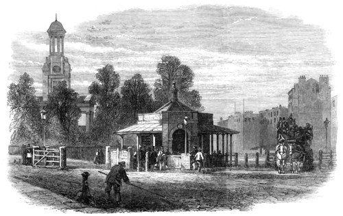 Kennington Turnpike-Gate, lately removed, 1865. Creator: Unknown.