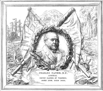 Monument of Admiral Sir Charles Napier in St. Paul's Cathedral, 1869. Creator: Unknown.