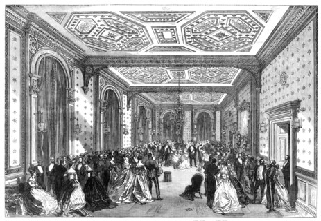 Mr. and Mrs. Disraeli’s Assembly at the new Foreign Office, 1868. Creator: Unknown.