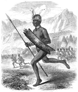 Mr. S. W. Baker's explorations in Central Africa: Commoro, chief of the Latooka Tribe, 1865. Creator: Unknown.