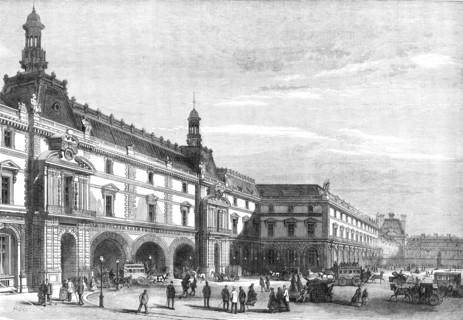 New buildings of the Tuileries in the Place du Carrousel, 1869. Creator: Unknown.