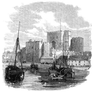 Prince Arthur's visit to the Isle of Man: Castle Rushen, 1869. Creator: Unknown.