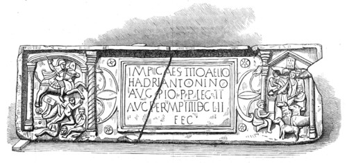 Roman legionary tablet found at Bridgeness, Linlithgowshire, 1868. Creator: Unknown.